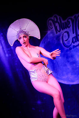 Boudoir Noir presents the sold out 12th edition of the Blue Moon Cabaret - the Decadent Burlesque Soirée - 22nd february 2019