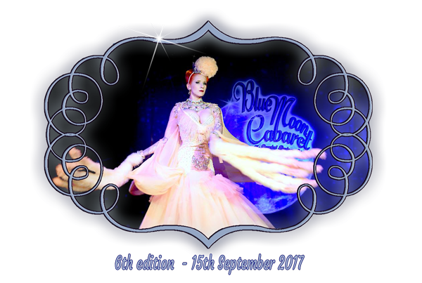 Boudoir Noir production presents finest vintage entertainment in roaring twenties atmosphere: the Blue Moon Cabaret – the Decadent Burlesque Soiree – edition no 6. With international boylesque and burlesquedancers Tronicat la Miez from Germany, Arvidius from Belgium and Chi Chi Bouvet from Germany. 