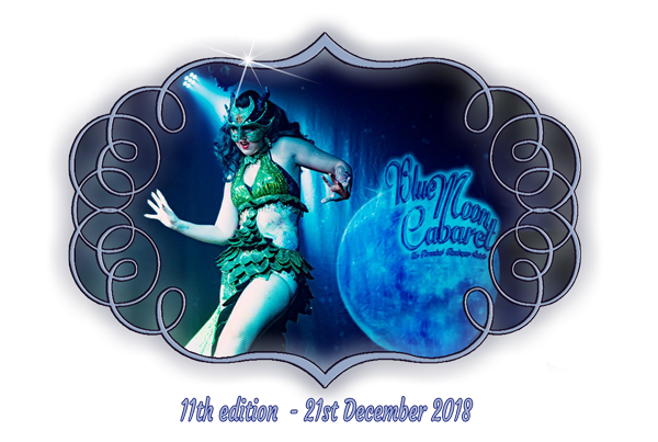 Boudoir Noir production presents finest vintage entertainment in roaring twenties atmosphere: the Blue Moon Cabaret – the Decadent Burlesque Soiree – edition no 11. With international boylesque and burlesquedancers Lady Wildflower from the UK, Aleksei Von Wosylius from France and Xarah von den Vielenregen from Germany. 